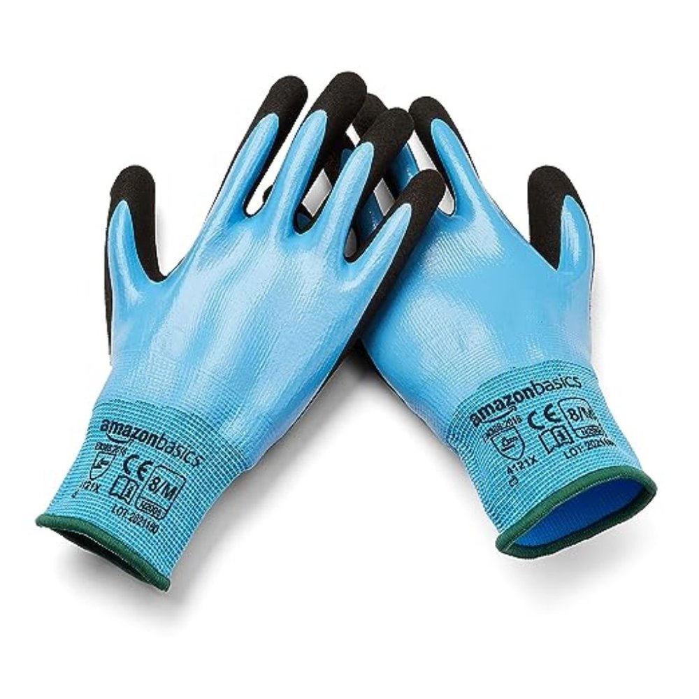 Amazon Basics Gloves ECO-Latex Palm Coated Polyester Shell 13-Gauge XXL 6 PAIRS